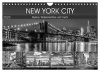 NEW YORK CITY Skyline, Wolkenkratzer und mehr (Wandkalender 2025 DIN A4 quer), CALVENDO Monatskalender