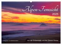 Alpen-Fernsichten von der Südwestalb und Oberen Donau (Wandkalender 2025 DIN A2 quer), CALVENDO Monatskalender