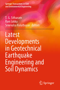 Latest Developments in Geotechnical Earthquake Engineering and Soil Dynamics