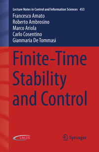 Finite-Time Stability and Control