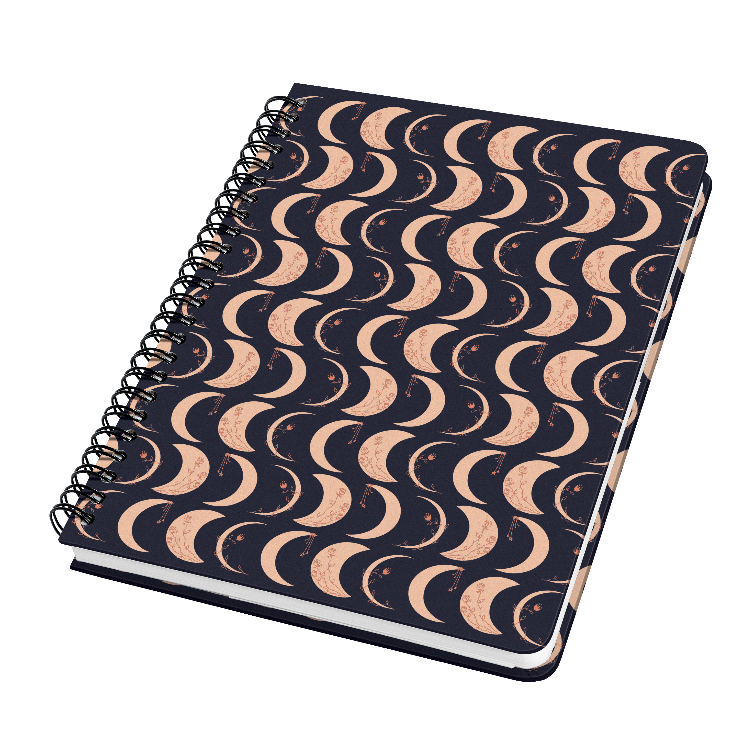 SIGEL JN624 Spiral-Notizbuch Jolie, ca. A5, dotted, schwarz, beige, apricot