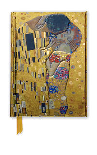 Premium Notizbuch DIN A6: Gustav Klimt, Der Kuss