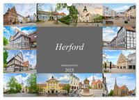 Herford Impressionen (Wandkalender 2025 DIN A3 quer), CALVENDO Monatskalender