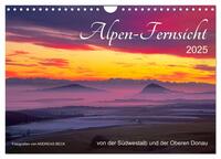 Alpen-Fernsichten von der Südwestalb und Oberen Donau (Wandkalender 2025 DIN A4 quer), CALVENDO Monatskalender