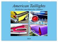 American Taillights - Rücklichter amerikanischer Oldtimer (Wandkalender 2025 DIN A2 quer), CALVENDO Monatskalender