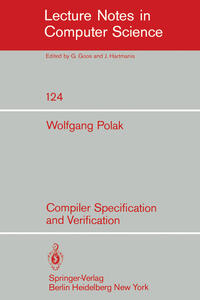 Compiler Specification and Verification