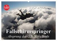 Fallschirmspringer. Absprung der U.S. Navy Seals (Wandkalender 2025 DIN A2 quer), CALVENDO Monatskalender