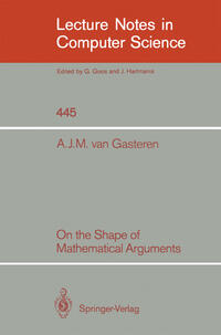 On the Shape of Mathematical Arguments