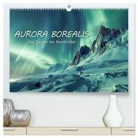 Aurora Borealis - Der Zauber der Nordlichter (hochwertiger Premium Wandkalender 2025 DIN A2 quer), Kunstdruck in Hochglanz