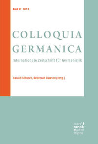 COLLOQUIA GERMANICA 57, 3