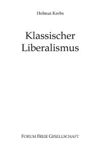 Klassischer Liberalismus