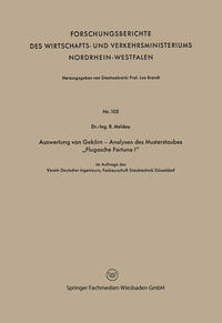 Auswertung von Gekörn — Analysen des Musterstaubes „Flugasche Fortuna I“