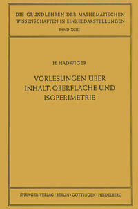 Vorlesungen Über Inhalt, Oberfläche und Isoperimetrie