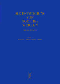 Die Entstehung von Goethes Werken in Dokumenten / Diderot - Entoptische Farben