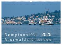 Dampfschiffe Vierwaldstättersee (Wandkalender 2025 DIN A2 quer), CALVENDO Monatskalender