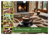 Wellnesstage zuhause - 12 anregende KI Ideen für deine persönlichen Spa Tage (Wandkalender 2025 DIN A4 quer), CALVENDO Monatskalender