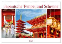 Japanische Tempel und Schreine (Wandkalender 2025 DIN A2 quer), CALVENDO Monatskalender