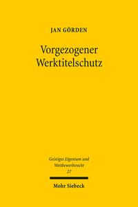 Vorgezogener Werktitelschutz