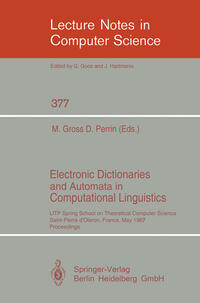 Electronic Dictionaries and Automata in Computational Linguistics