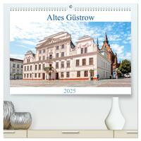 Altes Güstrow (hochwertiger Premium Wandkalender 2025 DIN A2 quer), Kunstdruck in Hochglanz