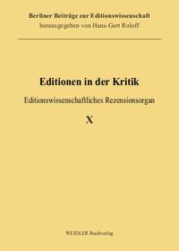 Editionen in der Kritik 10