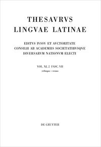 Thesaurus linguae Latinae. . / relinquo – renuo