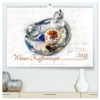 Wiener Kaffeerezepte (hochwertiger Premium Wandkalender 2025 DIN A2 quer), Kunstdruck in Hochglanz