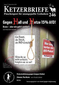 Gegen Haß und Hetze 15% AfD! Bravo - aber wie geht´s weiter?