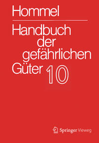 Handbuch der gefährlichen Güter. Band 10: Merkblätter 3735-3934