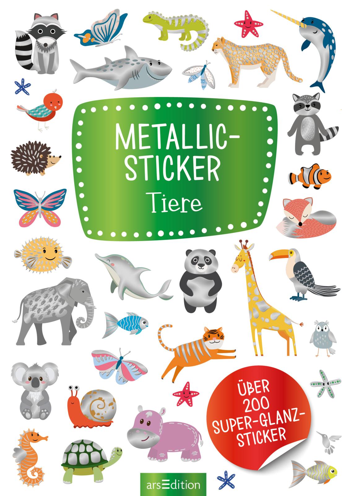 Metallic-Sticker – Tiere