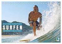 Surfen: Die perfekte Welle finden - Edition Funsport (Tischkalender 2025 DIN A5 quer), CALVENDO Monatskalender