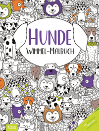 Hunde – Wimmel-Malbuch