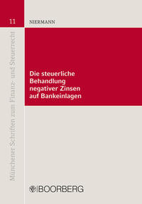 Die steuerliche Behandlung negativer Zinsen auf Bankeinlagen