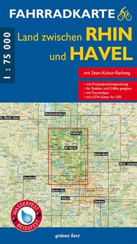 Fahrradkarte Land zwischen Rhin und Havel