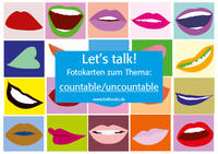 Let's Talk! Fotokarten "countable and uncountable" - Let's Talk! Flashcards "countable and uncountable"