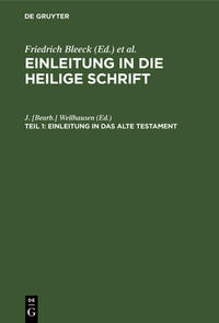 Einleitung in die Heilige Schrift / Einleitung in das Alte Testament