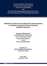 Metabolic responses and diagnostic advancements in chickens exposed to mixed intestinal parasite infections