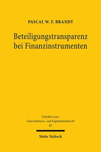 Beteiligungstransparenz bei Finanzinstrumenten