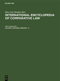 International encyclopedia of comparative law / National Reports - U