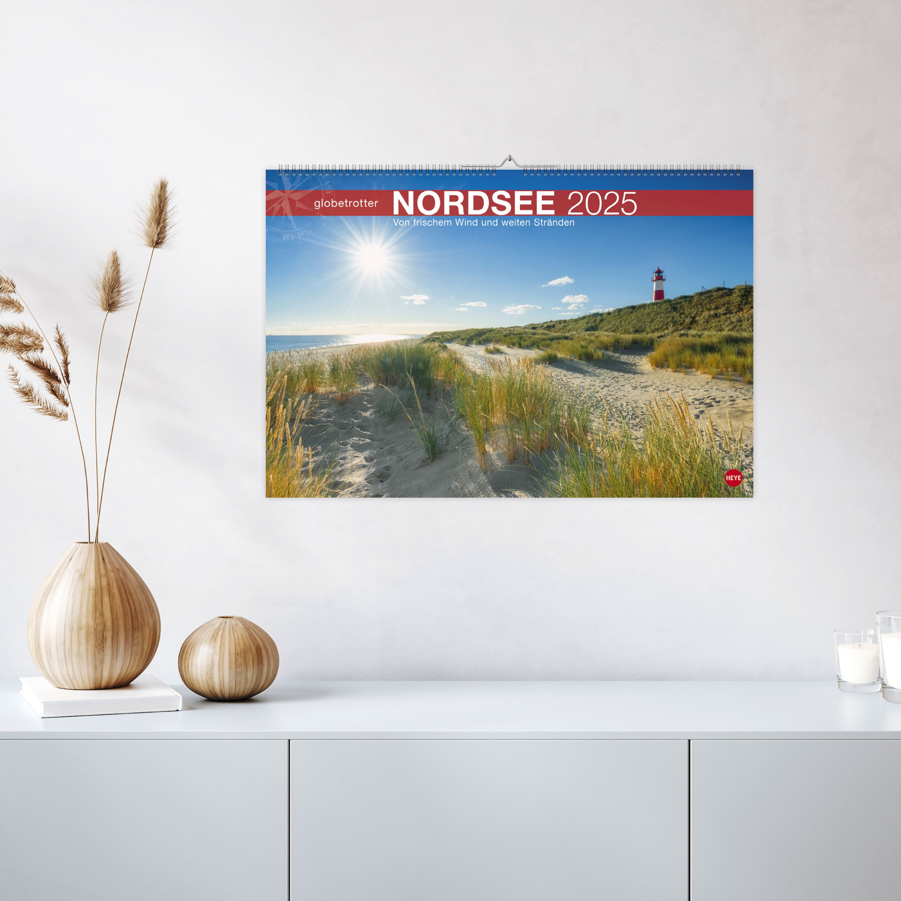 Nordsee Globetrotter Kalender 2025 - Von frischem Wind und weiten Stränden