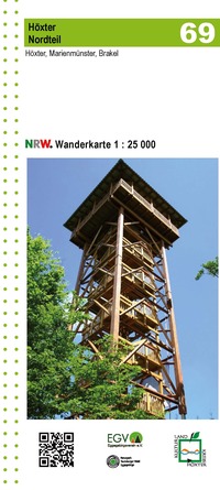 Höxter Nordteil Blatt 69 NRW Wanderkarte