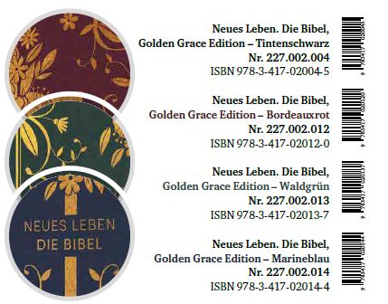 Neues Leben. Die Bibel - Golden Grace Edition, Tintenschwarz