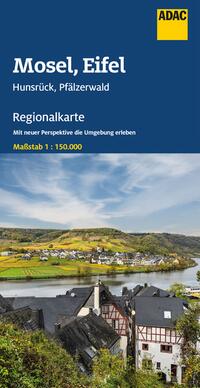 ADAC Regionalkarte 11 Mosel, Eifel, Hunsrück, Pfälzerwald 1:150.000