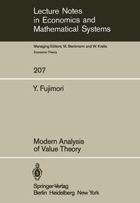 Modern Analysis of Value Theory