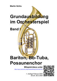 Grundausbildung im Orchesterspiel, Bariton in C, Bb-Tuba, Posaunenchor, Band 1