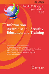 Information Assurance and Security Education and Training