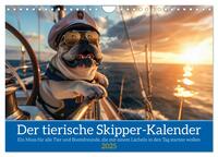 Der tierisch Skipper-Kalender (Wandkalender 2025 DIN A4 quer), CALVENDO Monatskalender