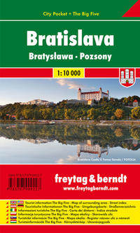 Bratislava, Stadtplan 1:10.000, City Pocket + The Big Five