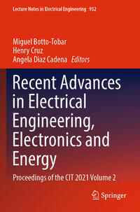 Recent Advances in Electrical Engineering, Electronics and Energy