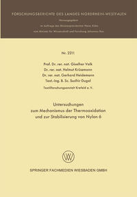 Untersuchungen zum Mechanismus der Thermooxidation und zur Stabilisierung von Nylon 6